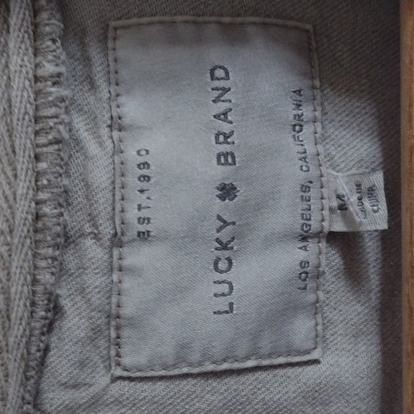 Lucky Brand * Linen Blend * Bomber Jacket *  Medium * Lagenlook - Picture 5 of 7